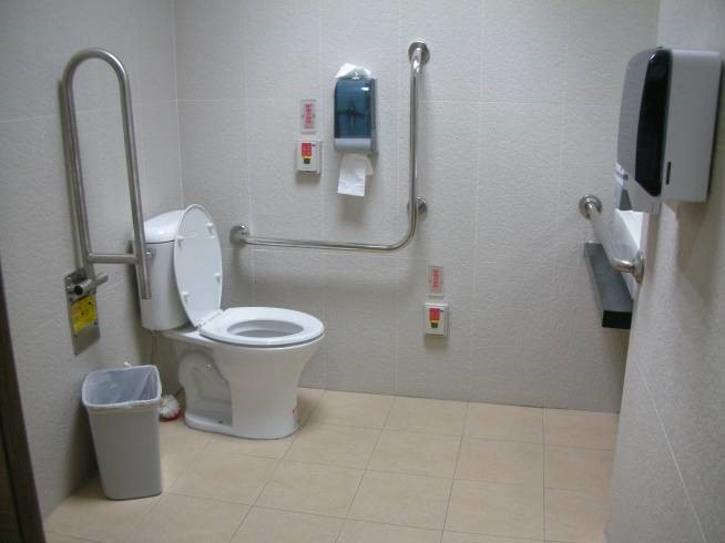 Accessible toilets in the administrative building
